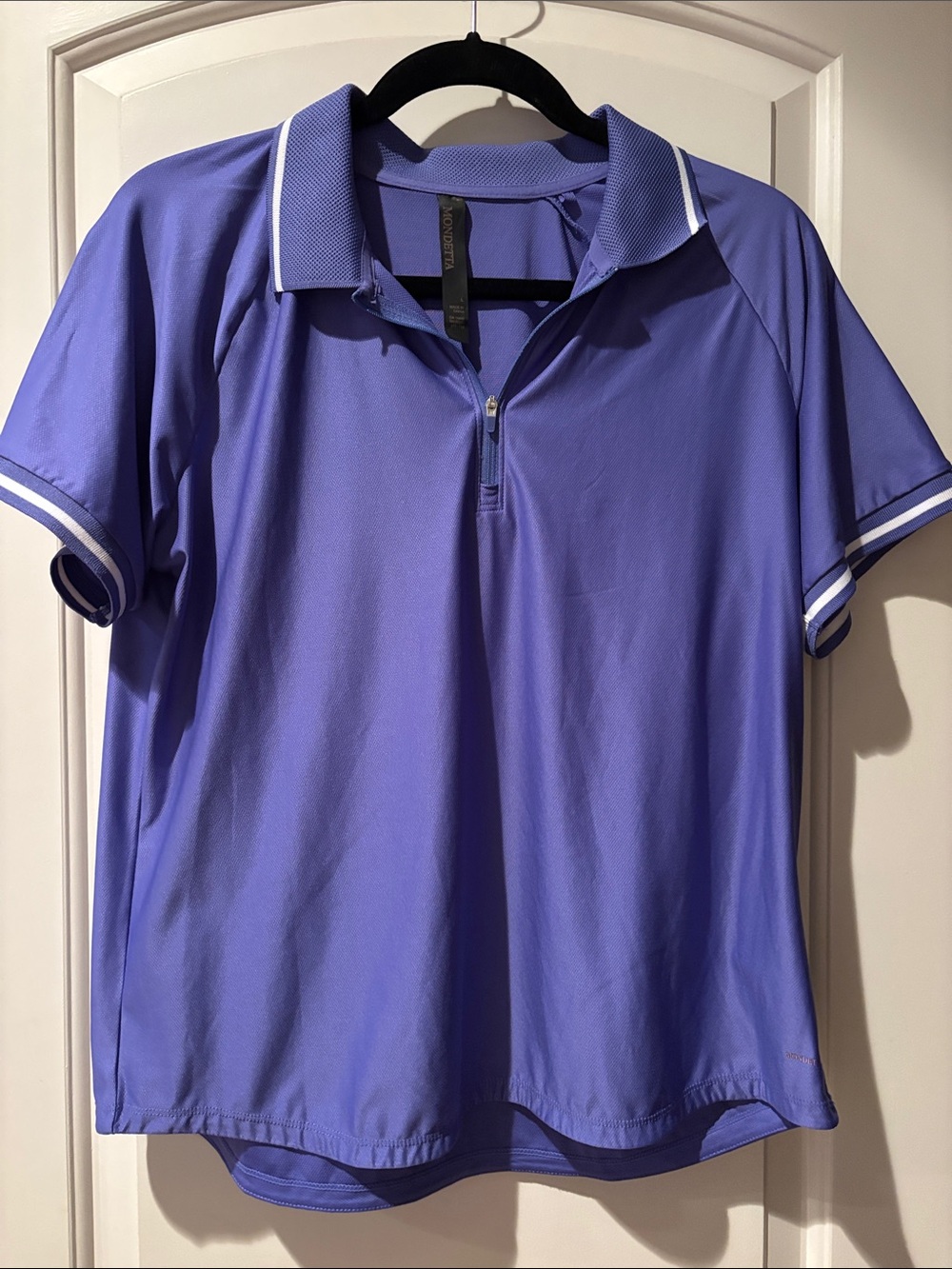 Mondetta Lavender Performance Polo with Zip Placket